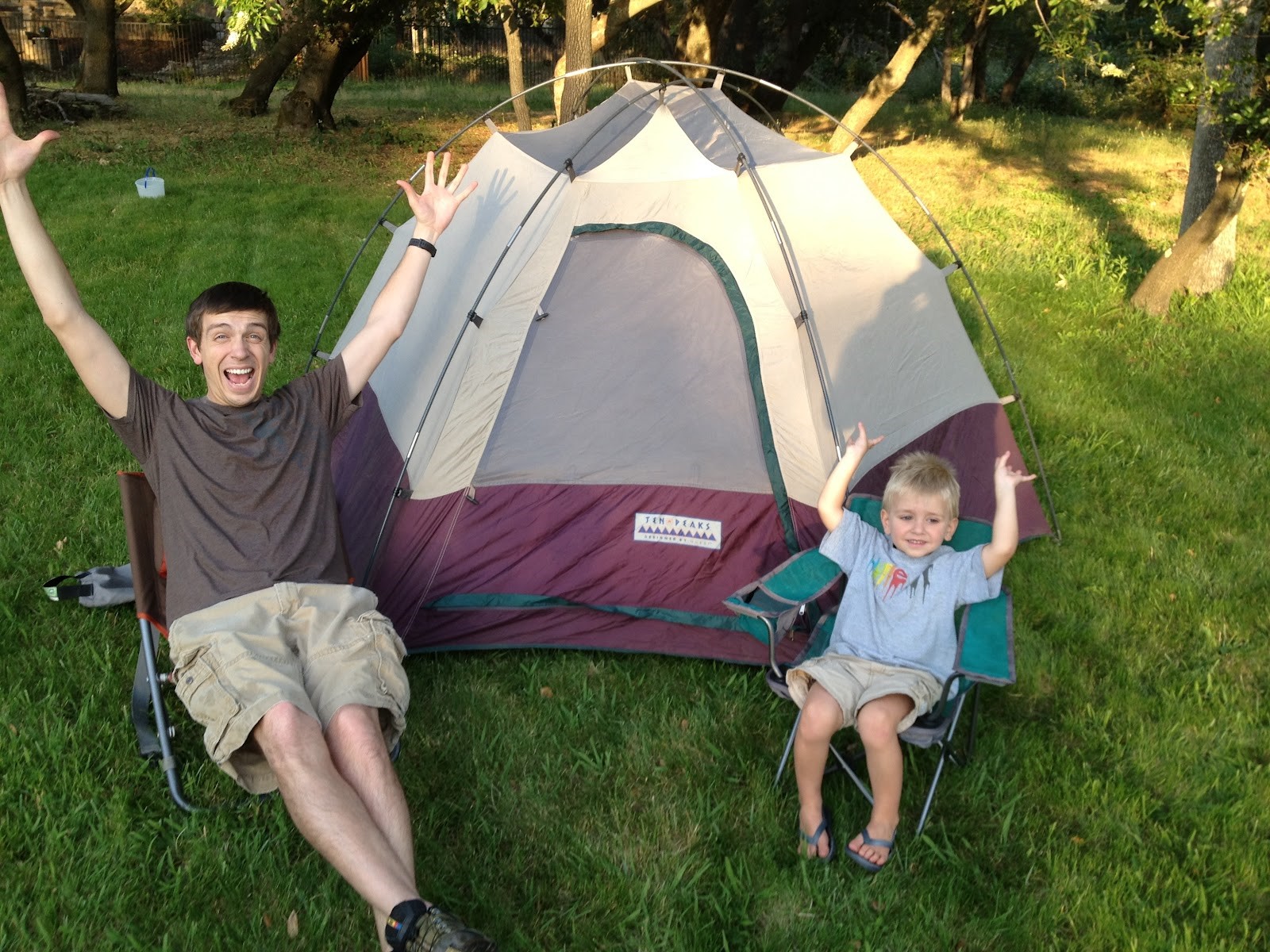 Camping with dad